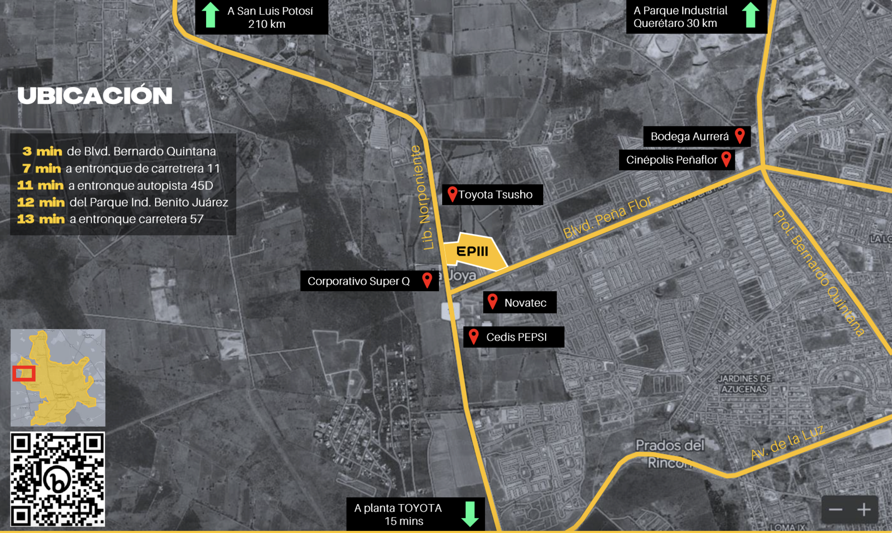 Mapa de ubicación de Europark III en Querétaro